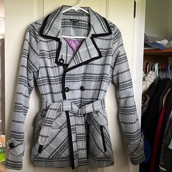 Maurices Junior Plaid Coat - Picture 2 of 8